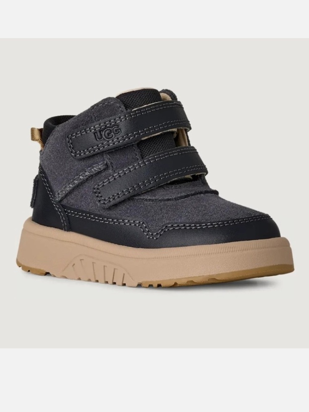 UGG Kids Rennie Boot in Obsidian with Tan Sole